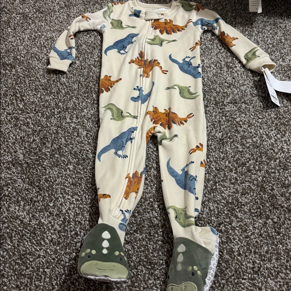 Fleece footie pajama SET - Picture 2 of 10